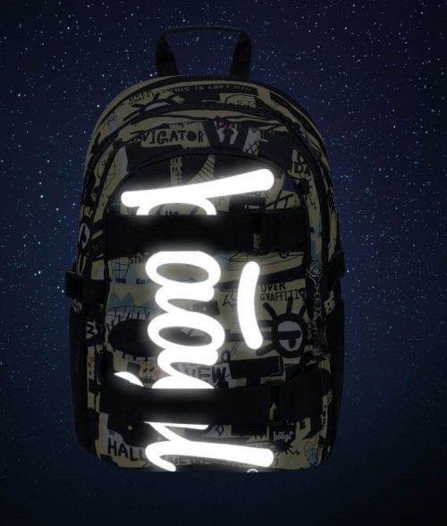 BAAGL Školní batoh Skate Street art