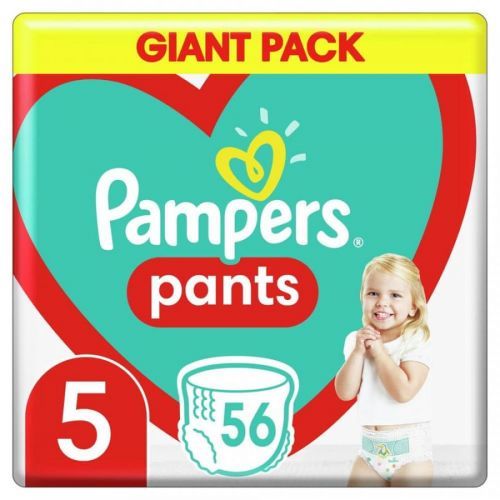 Pampers Plenkové Kalhotky Pants Velikost 5, 56 ks, 12-17 kg