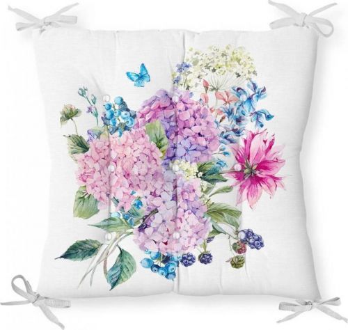 Podsedák s příměsí bavlny Minimalist Cushion Covers Bouquet, 40 x 40 cm