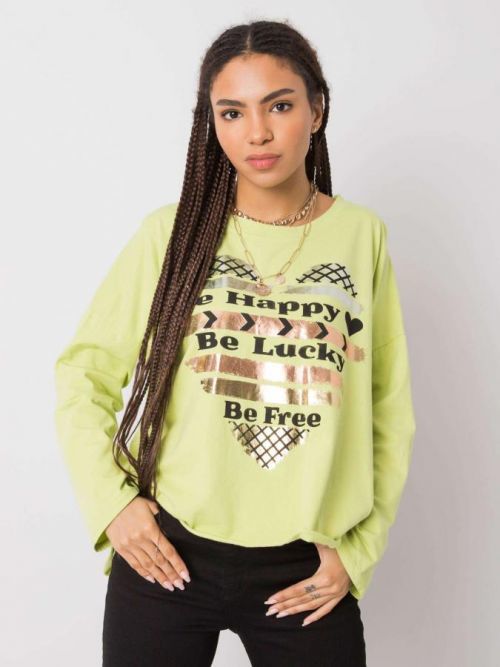 LIMETKOVÉ TRIČKO HAPPY DHJ-BZ-21103.06P-LIME Velikost: ONE SIZE