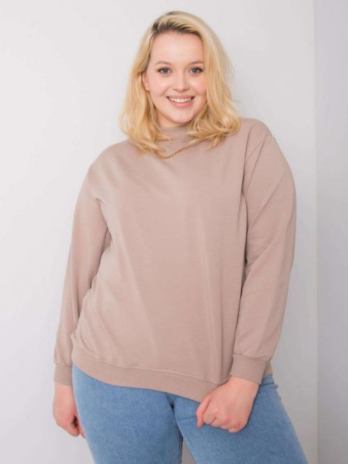 BÉŽOVÁ BASIC MIKINA RV-BL-6299.11-BEIGE Velikost: 2XL