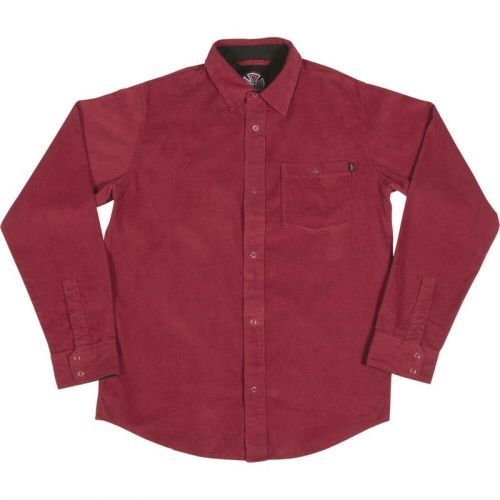 košile INDEPENDENT - Roy L/S Shirt Burgundy  (BURGUNDY )