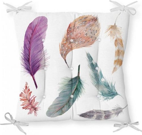 Podsedák s příměsí bavlny Minimalist Cushion Covers Feathers, 40 x 40 cm