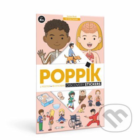 ĽUDSKÉ TELO - vzdelávací samolepkový plagát - Poppik