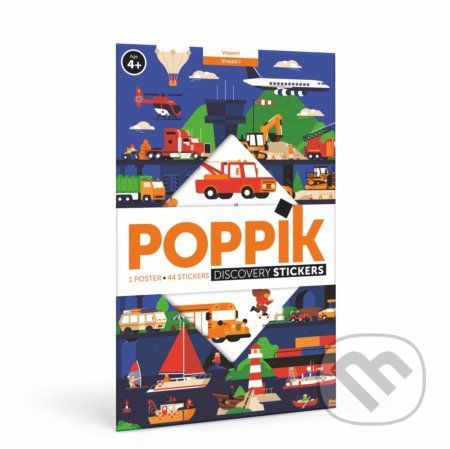 DOPRAVNÉ PROSTRIEDKY - vzdelávací samolepkový plagát - Poppik