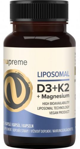 Nupreme Liposomal Vit. D3+K2+Magnesium, 30 kapslí