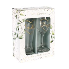 ALBI Svatební set sklenice s půllitrem