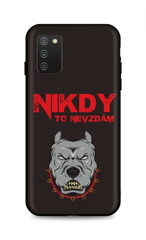 Kryt TopQ Samsung A02s silikon Nikdy to nevzdám 56729