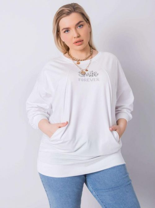 DLOUHÉ BÍLÉ TRIČKO SMILE RV-BZ-6388.55P-WHITE Velikost: ONE SIZE