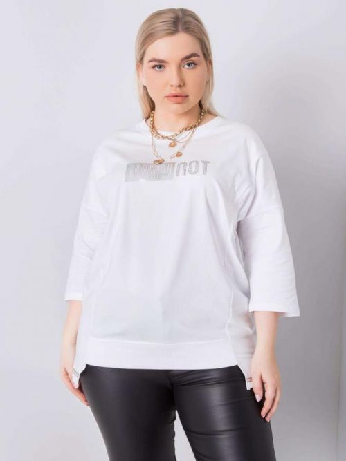 BÍLÁ MIKINA WHY NOT RV-BZ-6277.00X-WHITE Velikost: ONE SIZE