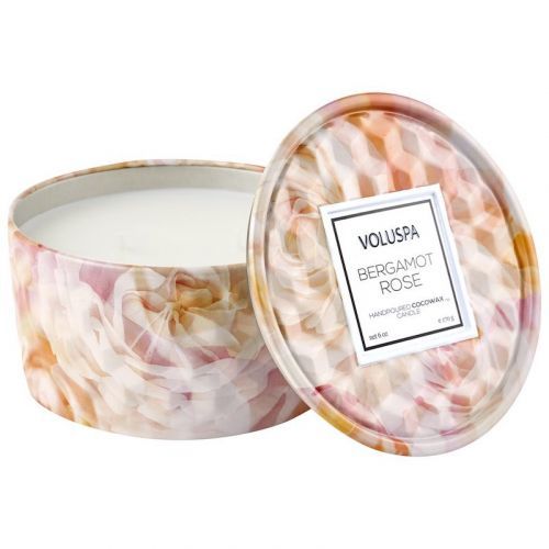 Voluspa VOLUSPA VONNÁ SVÍČKA ROSES - BERGAMOT ROSE (RŮŽE A BERGAMOT), 170 G