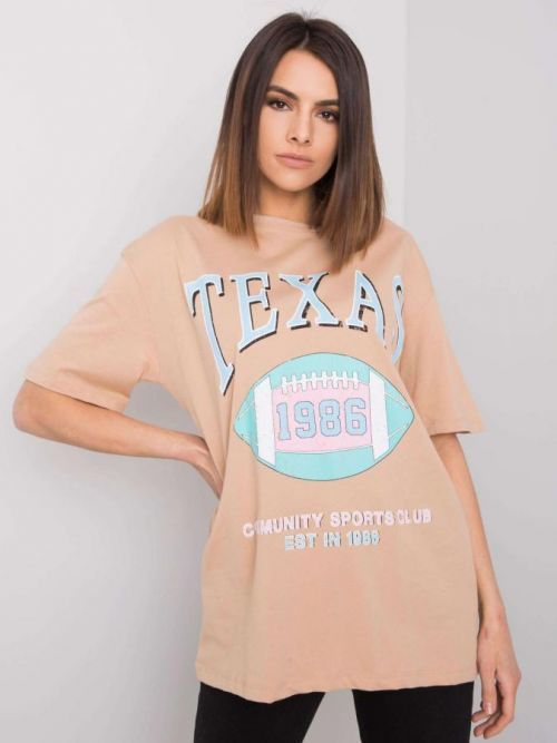 BÉŽOVÉ TRIČKO TEXAS 327-TS-2129.63-BEIGE Velikost: S