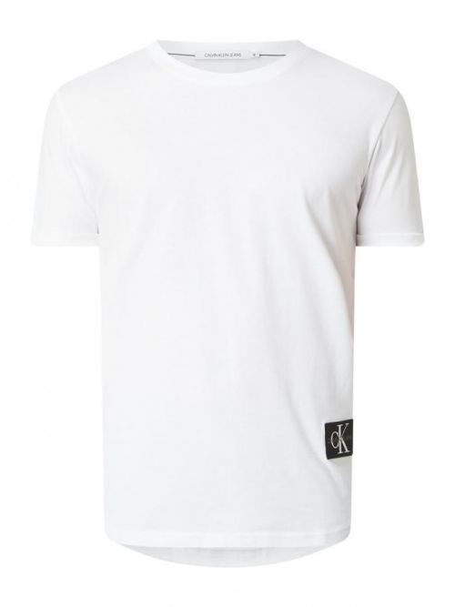 Tričko Calvin Klein Jeans J30J315319 YAF - Bílá Barva: Bílá, Velikost: L