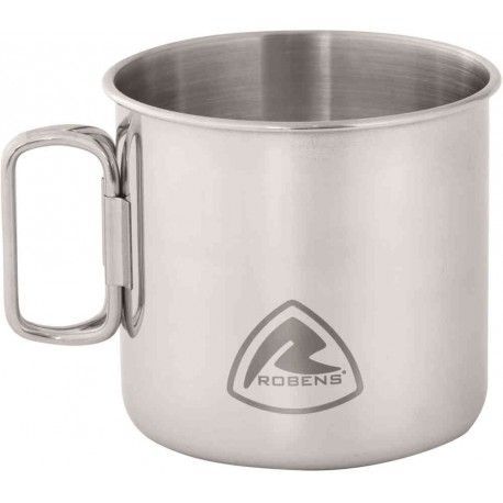 Robens Pike Steel Mug 450 ml nerezový hrnek se skládacími uchy