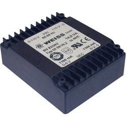 Plochý transformátor Weiss UI 39, 230 V/2x 6 V, 2x 1167 mA, 14 VA