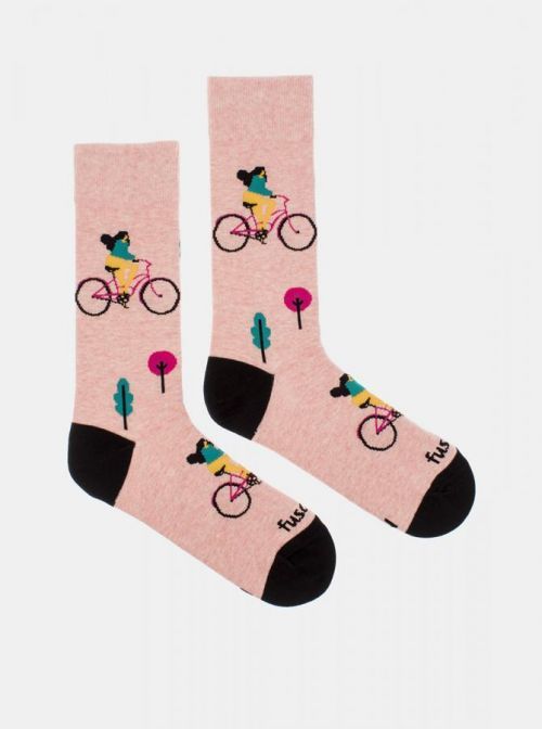 Ponožky Cyklistka v meste M - Fusakle.sk
