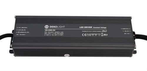 Deko-Light napájení IP, CV, V6-240-24 konstantní napětí 0-10000 mA IP67 24V DC 240,00 W 872089