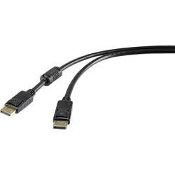 Kabel pro DisplayPort Renkforce [1x zástrčka DisplayPort - 1x zástrčka DisplayPort], 7.5 m, černá