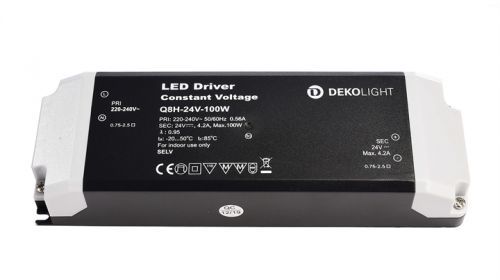 Deko-Light napájení BASIC, CV, Q8H-24-100W konstantní napětí 0-4200 mA IP20 24V DC 100,00 W 862166