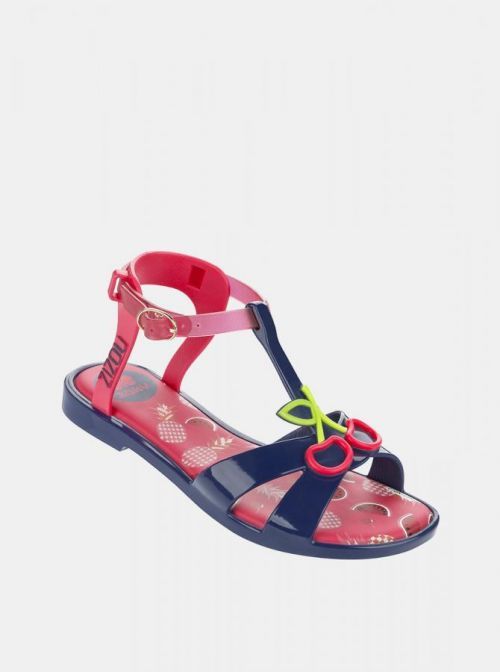 Modro-růžové holčičí sandály Zaxy
