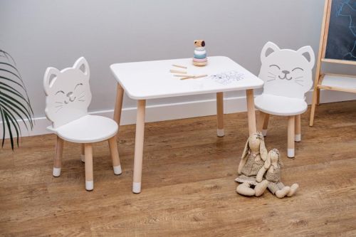 Ourbaby dětský stůl se židlemi Kids table - Cat 32189