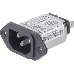 Síťový filtr TE Connectivity, 1-6609006-4, 2 x 0,35 mH, 250 V/AC, 10 A