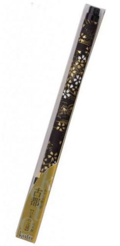 JPa Japonské kaligrafické pero KOTO Gold Flowers černé 17,6 cm