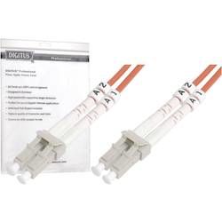 DIGITUS Fiber Optic Patch Cord, LC to LC, Multimode, OM3, 50/125 µ, Duplex Length 2m