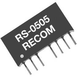 DC/DC měnič Recom RS-1212D, vstup 9-18 V/DC, výstup ± 12 V/DC, ± 83 mA