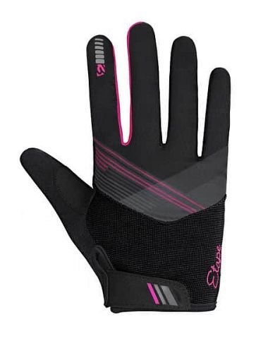 Paola+ cyklistické rukavice barva: černá-růžová;velikost oblečení: L