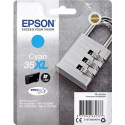 Epson 35XL - 20.3 ml - XL - azurová - originál - blistr - inkoustová cartridge - pro WorkForce Pro WF-4720, WF-4720DWF, WF-4725DWF, WF-4730, WF-4730DTWF, WF-4740, WF-4740DTWF