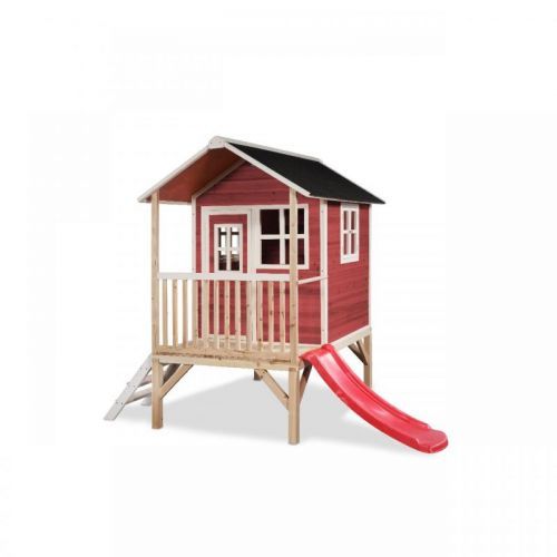 EXIT TOYS Zahradní cedrový domeček Exit Loft 300 červený