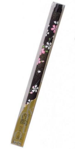JPa Japonské kaligrafické pero KOTO Pink Flowers černé 17,6 cm