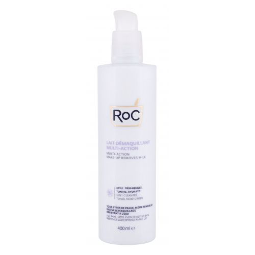 RoC Multi-Action Make-Up Remover Milk 3-In-1 400 ml odličovací, tónující a hydratační pleťové mléko pro ženy