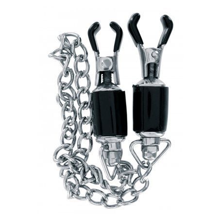 Skřipce na bradavky Steel Power Tools Nipple Clamps Strong Chain Steel Power Tools