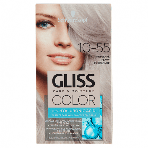Schwarzkopf Gliss Color barva na vlasy Popelavě Plavý 10-55
