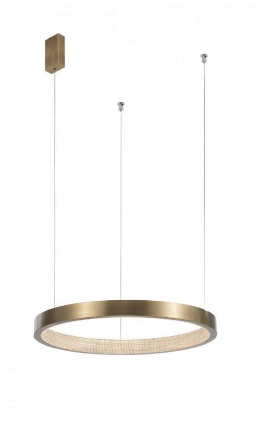 Nova Luce Elegantní závěsné LED svítidlo Vegas v luxusním zlatavém designu - 23 W LED, 1265 lm, pr. 650 mm NV 86016807