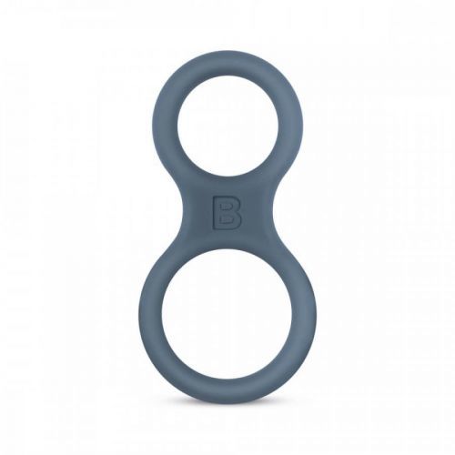 BONERS Silicone Cock Ring And Ball Stretcher - Grey