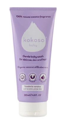 Kokoso Baby Jemný dětský mycí gel na tělo i vlásky s parfemací 200ml