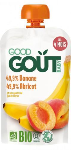 Good Gout BIO Meruňka s banánem 120g