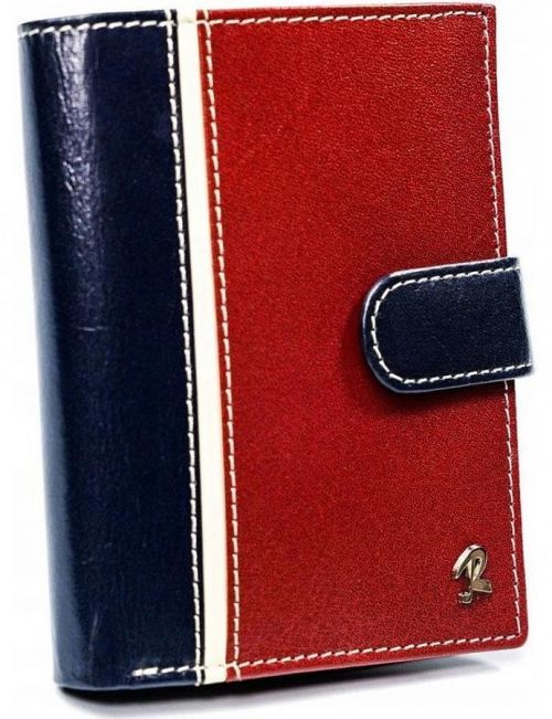 Pánská červeno-modrá peněženka rovicky