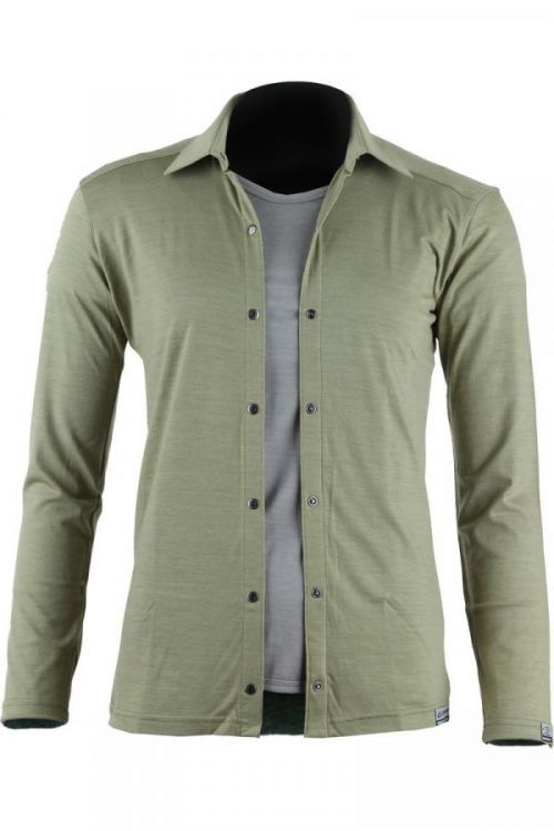 Lasting dámská merino košile AMANDA zelená Velikost: L