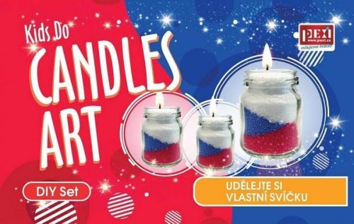 PEXI CANDLES ART - Pískové svíčky 3 ks České