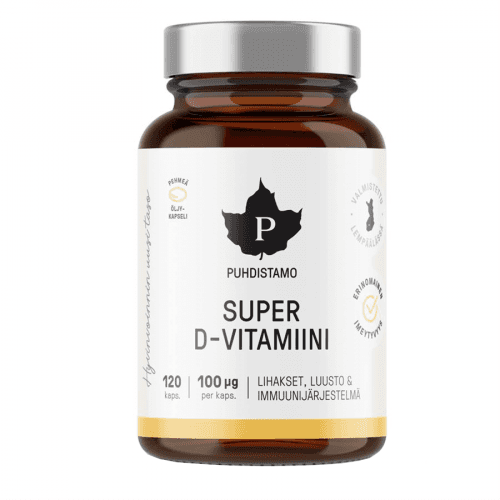 Puhdistamo Super Vitamin D 4000iu 120 kapslí