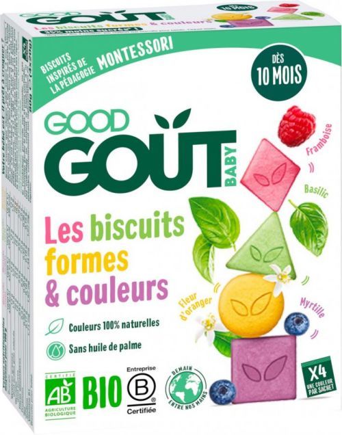 Good Gout BIO Sušenky barvy a tvary 80g