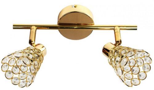 CLX Nástěnné / stropní designové osvětlení FORLI, 2xG9, 40W, mosazné