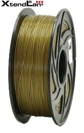 XtendLAN PLA filament 1,75mm bronzové barvy 1kg, 3DF-PLA1.75-BZ 1kg