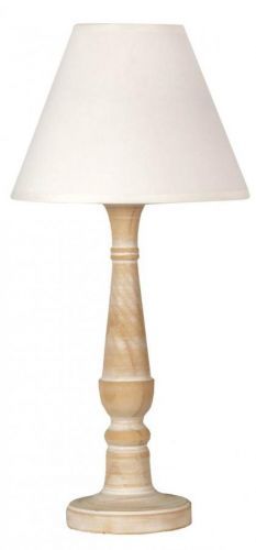 CLX Vintage stolní lampa TRIESTE, 1xE14, 40W, bílá