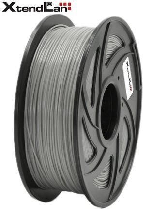 XtendLAN PETG filament 1,75mm světle šedý 1kg, 3DF-PETG1.75-LGY 1kg