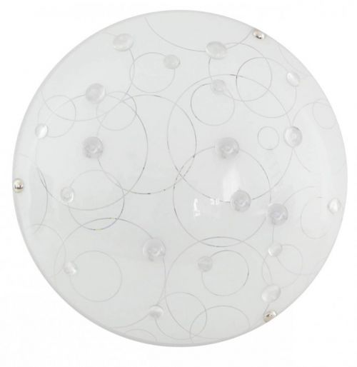 CLX Nástěnné / stropní LED osvětlení FERDINANDO, 10W, studená bílá, 30cm, kulaté, čiré